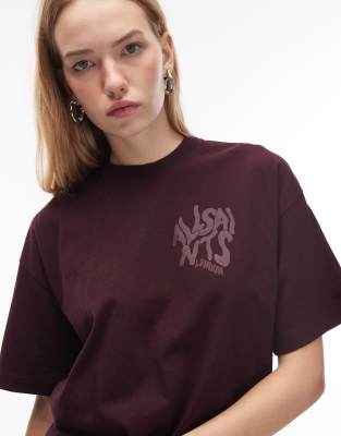 Allsaints Orlando Etta T-shirt In Brown