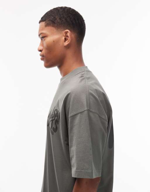 AllSaints – Orlando – Grön t-shirt med rund halsringning, 4 av 5