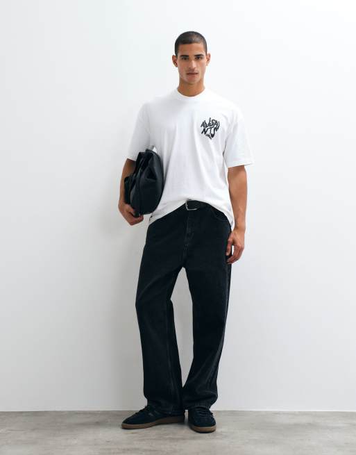 AllSaints - Orlando - Hvid T-shirt med print på ryggen, 3 af 5