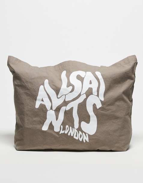 AllSaints – Orlando – Orzechowobrązowa torba shopper unisex typu tote - view 1
