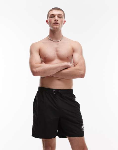 AllSaints Orlando swim shorts in jet black - view 1