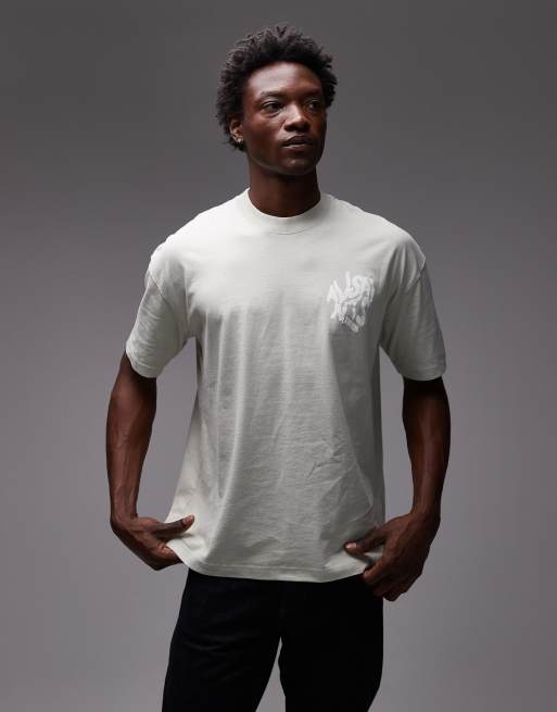 AllSaints – Orlando – Szarozielony T-shirt, 3 z 5