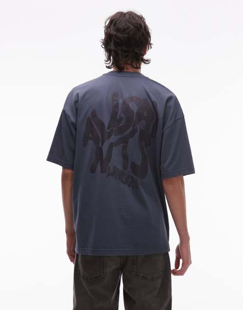 AllSaints - Orlando - T-shirt blu slavato - view 1