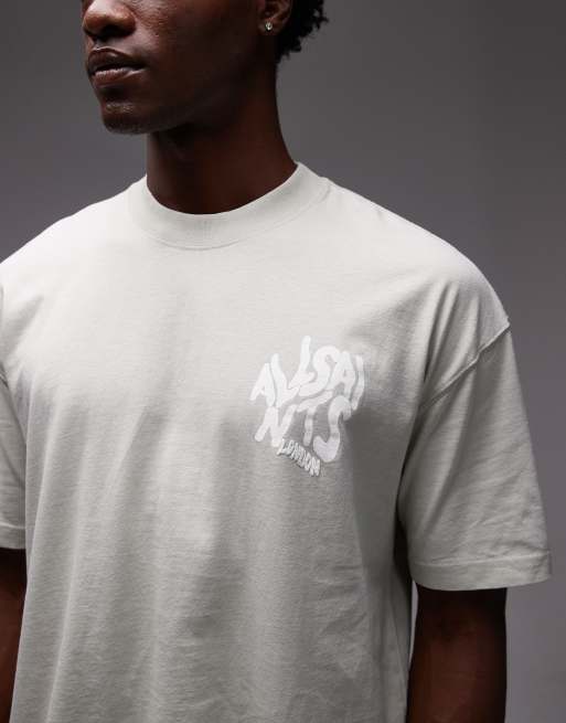 Allsaints orlando t-shirt in SLATE GREEN, 5 of 5