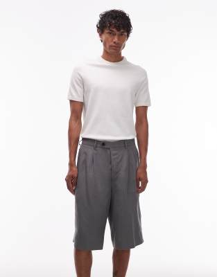 Orpheus tailored shorts in light gray