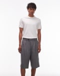 [AllSaints] AllSaints Orpheus tailored shorts in light grey W28 MACHINE GREY