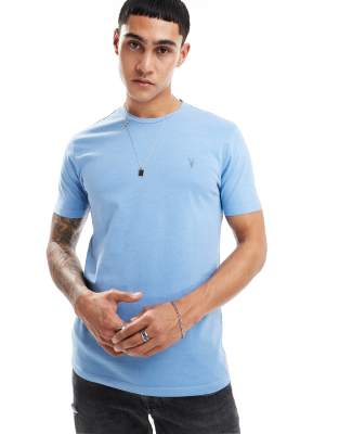 AllSaints AllSaints Ossage crew t-shirt in pale blue
