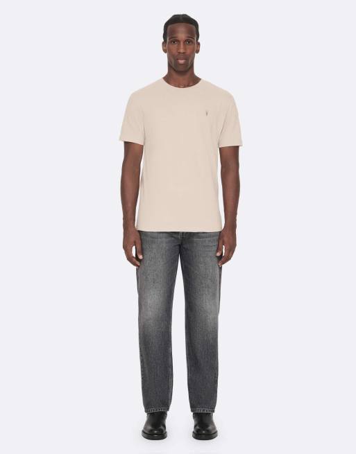AllSaints - pack de 3 camisetas de cuello redondo Brace de manga corta en rosa/topo/caqui, 2 de 7