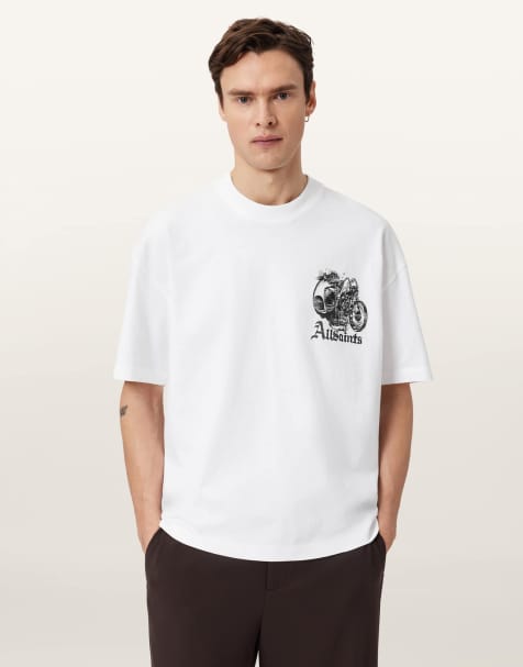 AllSaints - Panhead - T-shirt met korte mouwen in wit - view 1