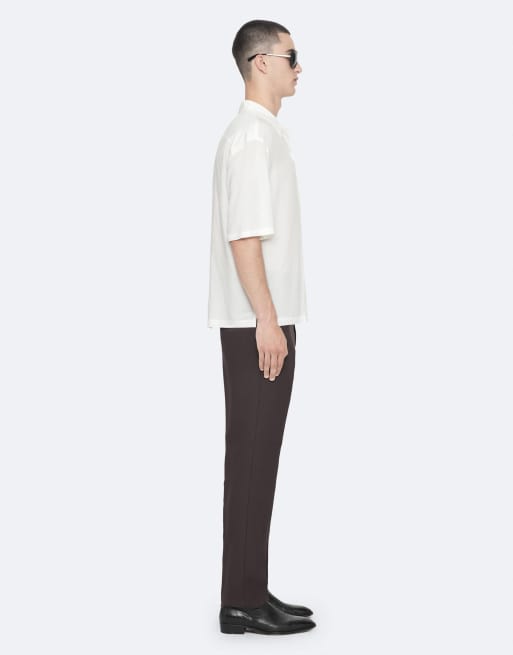 AllSaints pantalon Blunt marron chocolat, 3 de 5