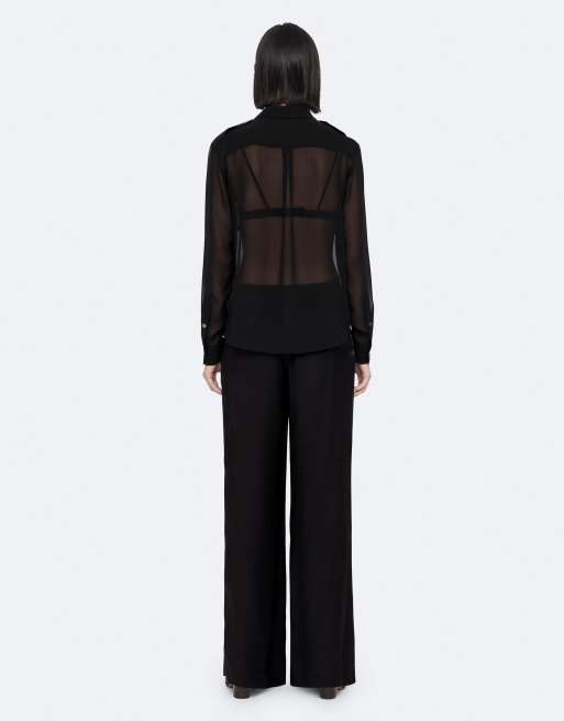AllSaints - pantalón Lycia negro, 4 de 6