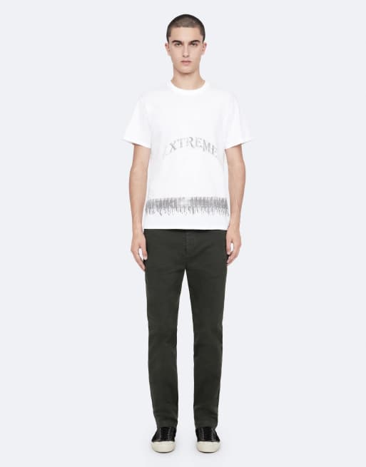 AllSaints - Pantalón recto Tower en verde botella, 2 de 6