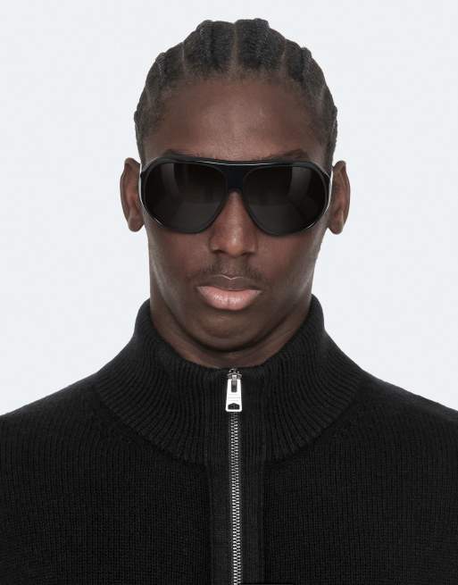 AllSaints Parker con cremallera completa en negro, 5 de 7