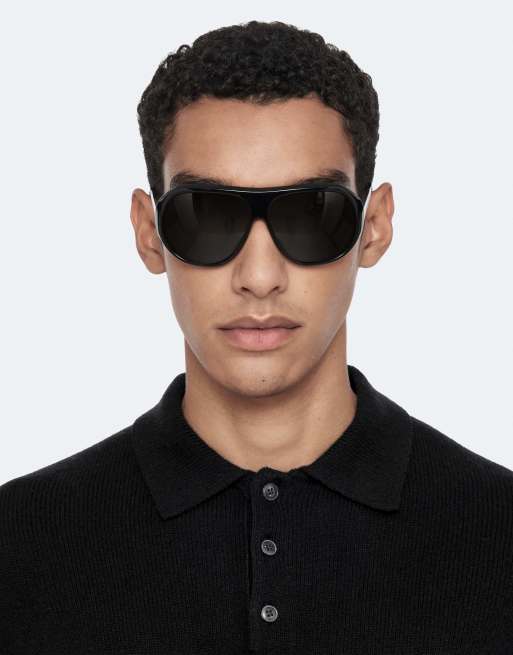 AllSaints Parker polo in zwart, 5 van 7