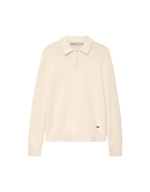AllSaints Parker Polohemd in Ecruweiß, 7 von 7