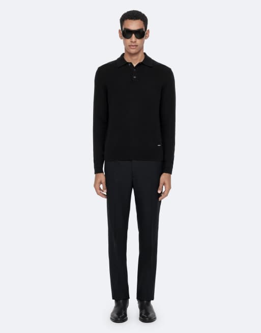 AllSaints Parker Polohemd in Schwarz, 2 von 7