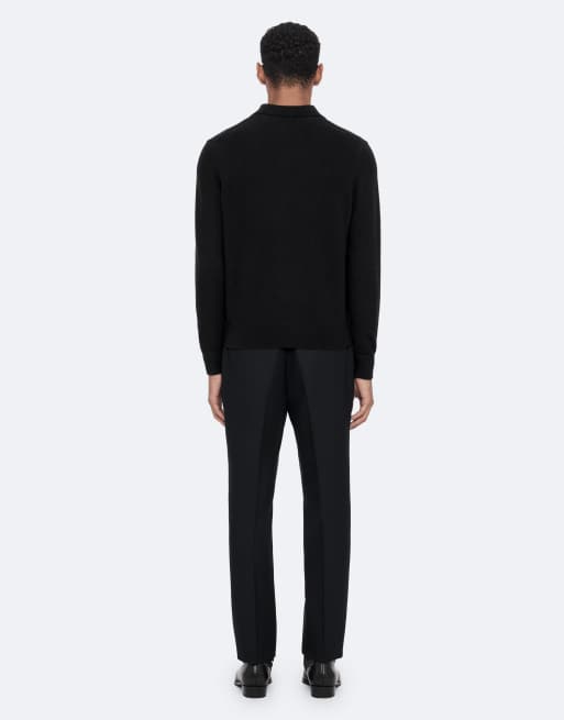 AllSaints Parker Polohemd in Schwarz, 4 von 7
