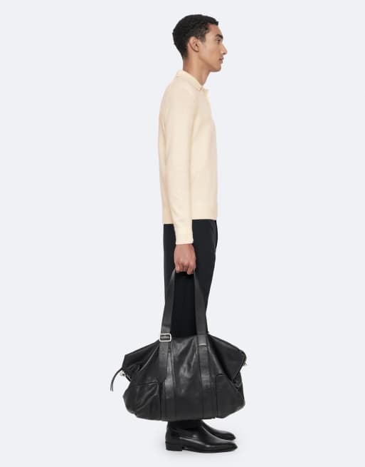 AllSaints Parker poloshirt in ecru wit, 3 van 7