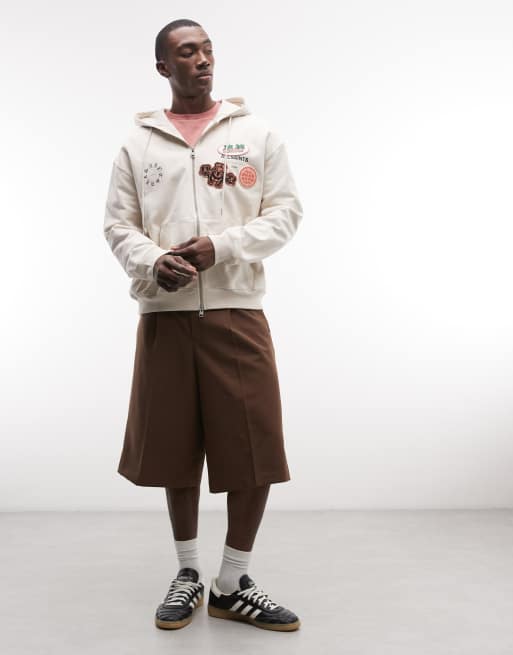 AllSaints - Patcher - Sweat à capuche zippé avec logo brodé - Blanc cassé, 2 de 5