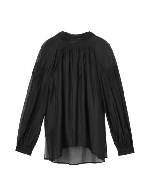 AllSaints - Pearla - Top in Schwarz