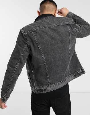 allsaints black denim jacket