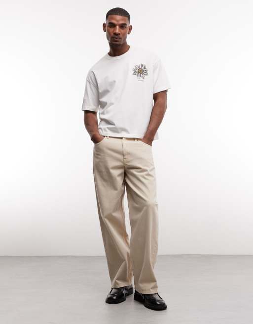 AllSaints - Petals - T-shirt à manches courtes avec logo graphique et imprimé au dos - Blanc, 2 de 5
