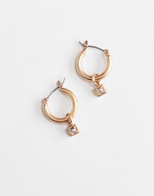 Bijoux  AllSaints - Petites boucles d'oreilles à pendentif croix - Laiton