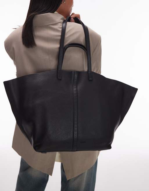 AllSaints phoenix tote bag in black | ASOS