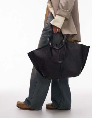 Allsaints phoenix tote in black