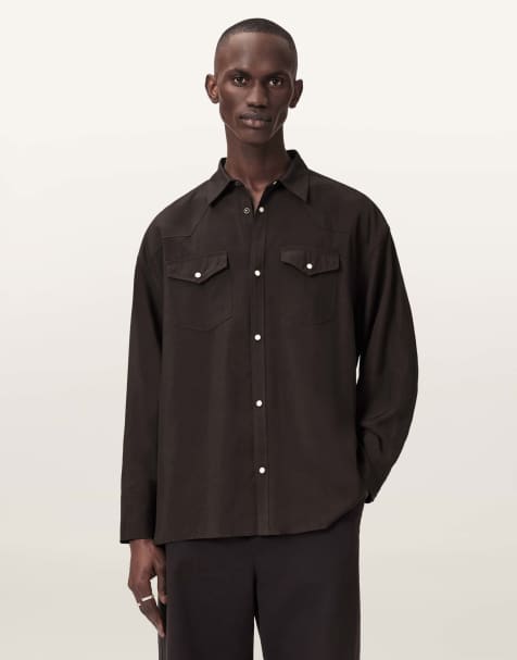 AllSaints - Pickett - Chemise à manches longues - Marron - view 1