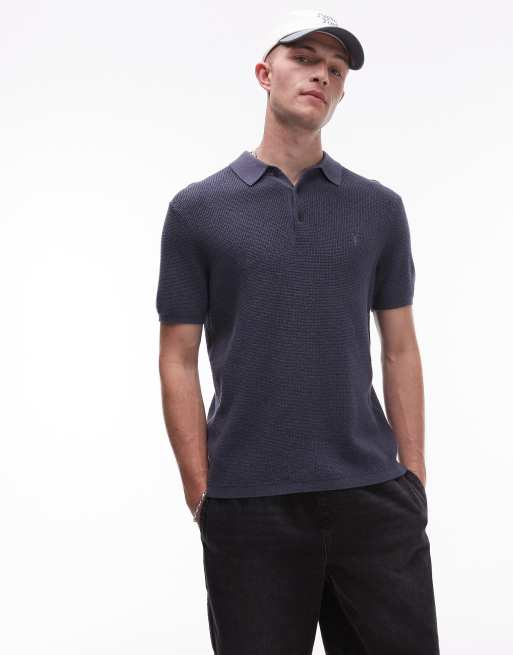 AllSaints - Polo in odyssey blauw