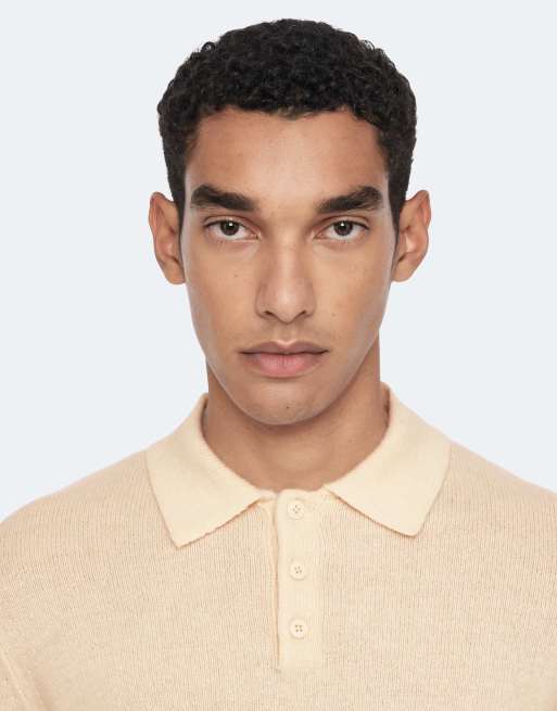 AllSaints polo Parker en blanco crudo, 5 de 7