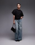 [AllSaints] AllSaints puff sleeves t-shirt in black 10-12 BLACK