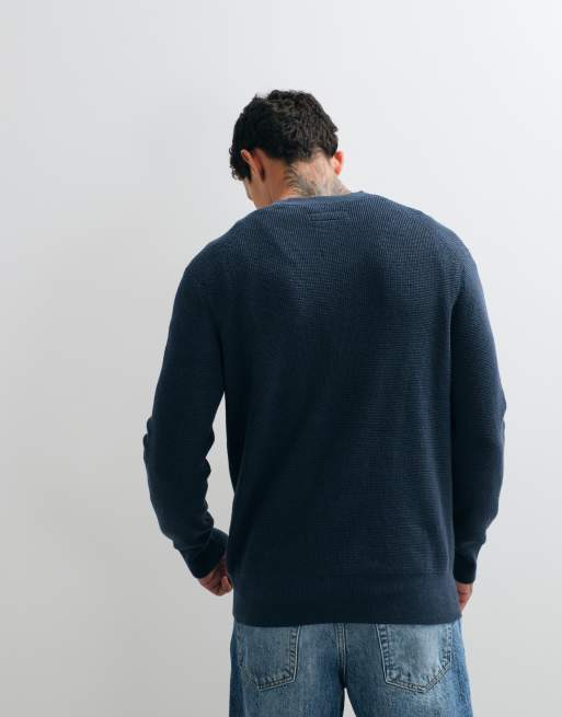 AllSaints - Pull en maille avec logo - Bleu sarcelle, 2 de 5