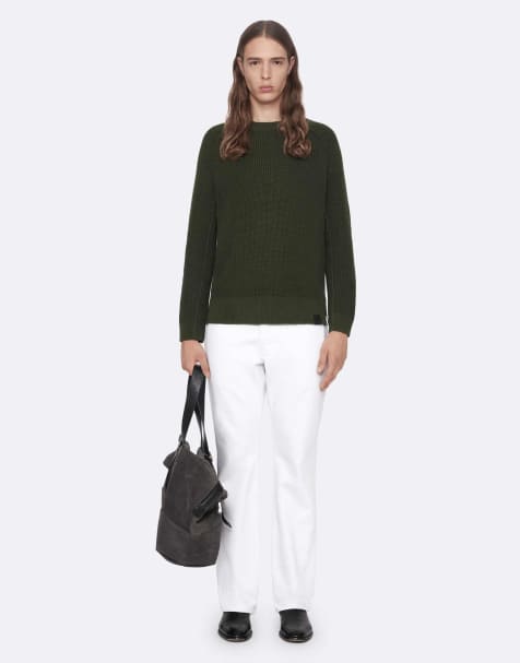 AllSaints pull ras de cou Kit vert kaki foncé - view 1