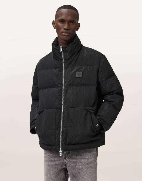 AllSaints – Pulse – Pufferjacke in Schwarz - view 1