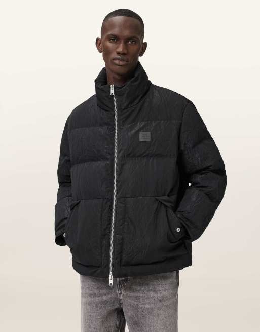AllSaints – Pulse – Pufferjacke in Schwarz