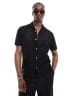 ASOS DESIGN festival racer visor sunglasses with gradient lens in black