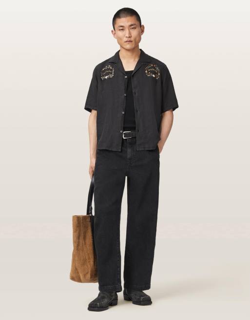 AllSaints Raafi Jeans in verwaschenem Schwarz, 2 von 7