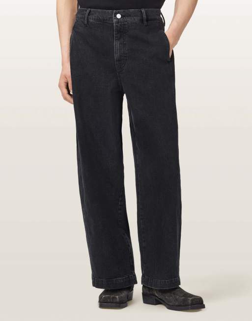AllSaints Raafi Jeans in verwaschenem Schwarz, 4 von 7