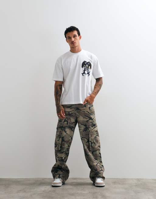 AllSaints - Raptour - T-shirt à manches courtes avec logo imprimé au dos - Blanc, 5 de 5
