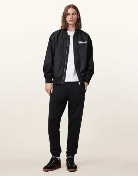 AllSaints – Raven – Hose aus Sweatstoff in Schwarz - view 1