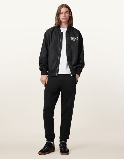 AllSaints – Raven – Hose aus Sweatstoff in Schwarz