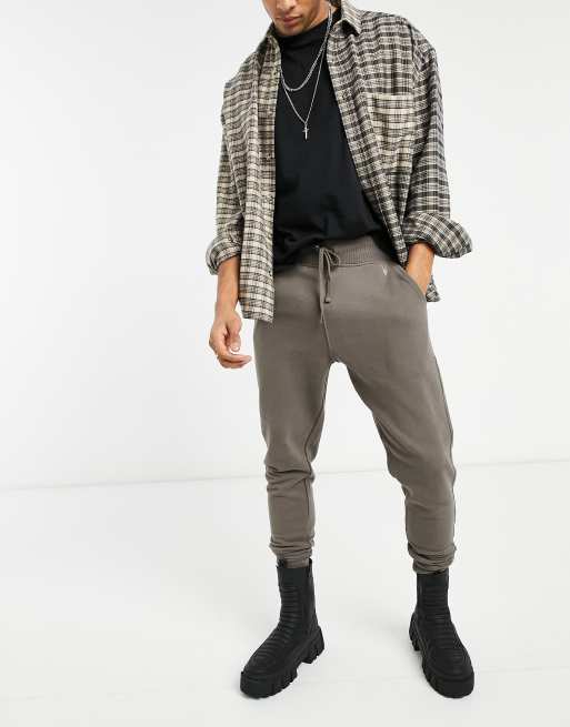 AllSaints – Raven – Jogginghose in Khaki