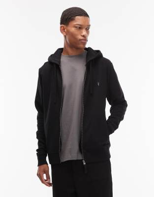 Raven - Kapuzenjacke in Schwarz mit Logo Schwarz M