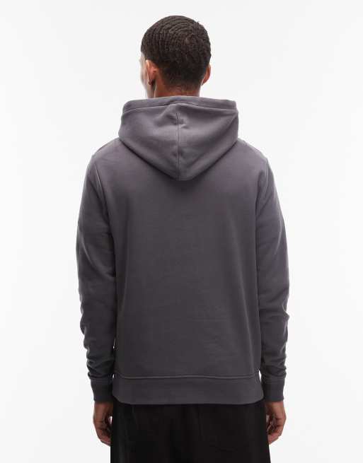 AllSaints – Raven Oth – Kapuzenpullover in Anthrazit mit Logo, 3 von 5