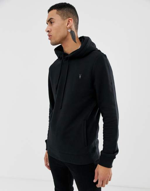 AllSaints – Raven Oth – Kapuzenpullover in Schwarz, 3 von 4