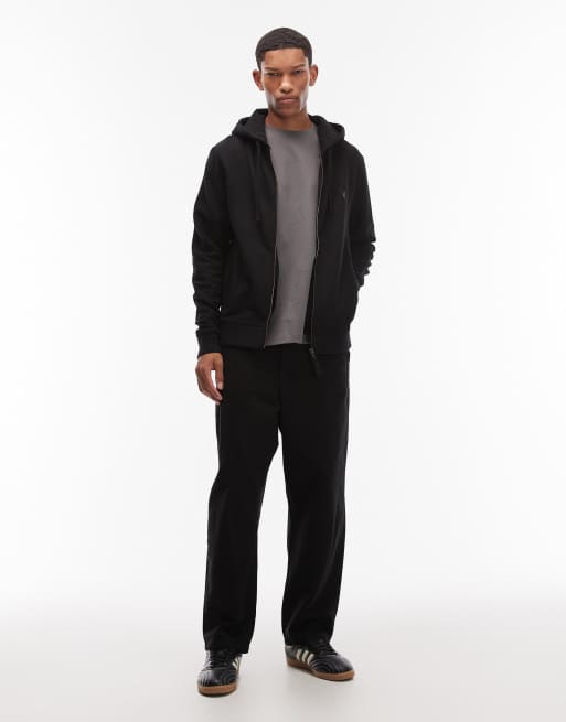AllSaints - Raven - Sweat à capuche zippé avec logo - Noir, 2 de 5