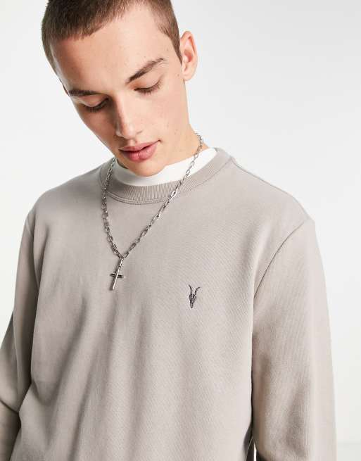 AllSaints - Raven - Sweatshirt in getoast bruin