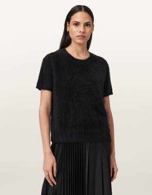 AllSaints - Rebel - T-Shirt in Schwarz